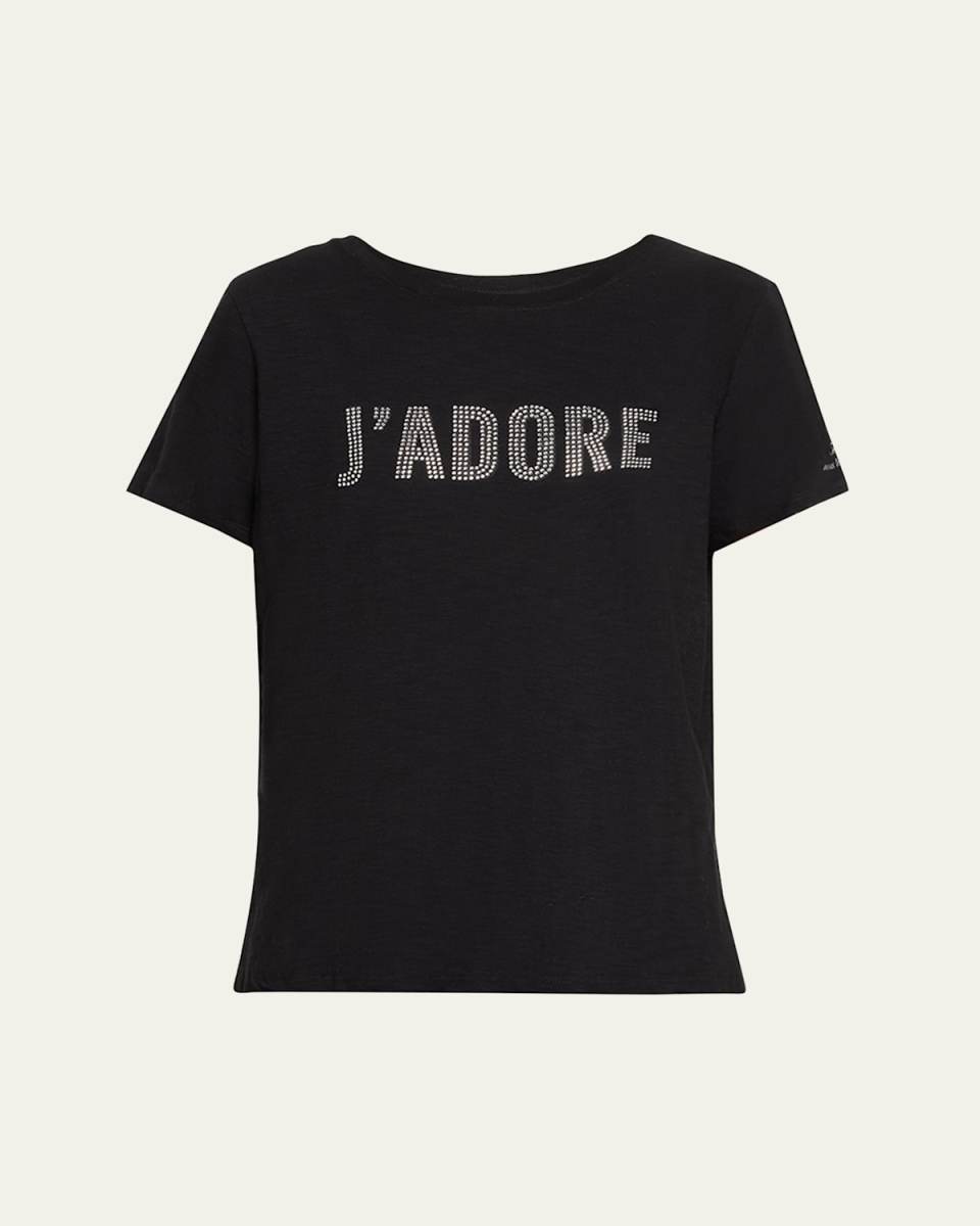 Rhinestone J'adore Short-Sleeve T